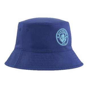 曼城 FtblNrgy深蓝色徽标渔夫帽刺绣logo设计