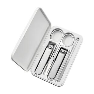 磁吸收纳指甲刀套装指甲钳指甲剪5件鼻毛剪耳勺工具斜口