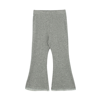 大耳象女童狗牙脚口喇叭裤2026夏季新款宝儿弹力休闲百搭薄长裤子