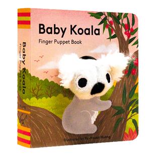 考拉宝宝 手指偶书 英文原版绘本 Baby Koala Finger Puppet Book 小手掌书纸板书儿童英语启蒙认知图画故事书宝宝玩具书0-3-6岁