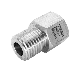 公制 内丝M12X1-外丝M14X1.5 不锈钢304螺纹转换接头 变径 直接