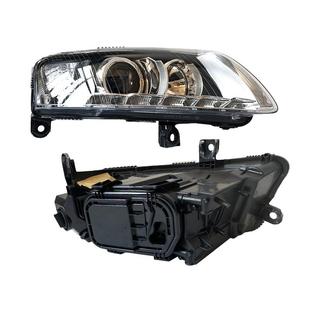 适用09-11款奥迪A6 A6L C6前大灯半总成罩壳子前车LED灯 氙气灯壳