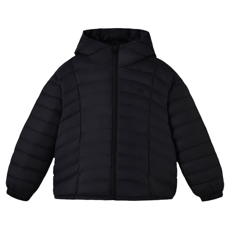 英氏轻薄连帽90%白鹅绒童羽绒服