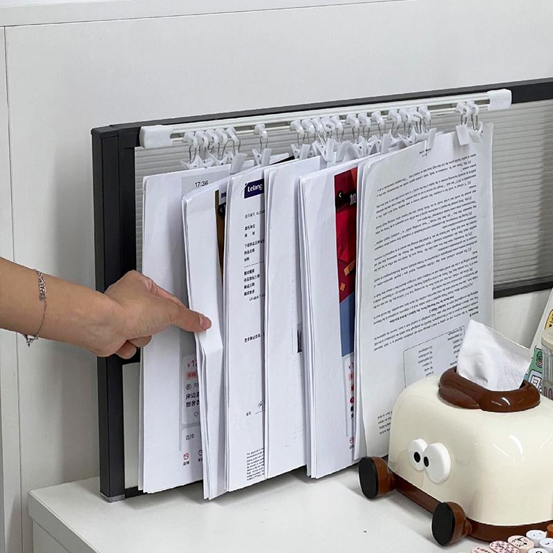 a4纸收纳夹文件夹办公室专用多功能工位合同资料票据置物架试卷夹