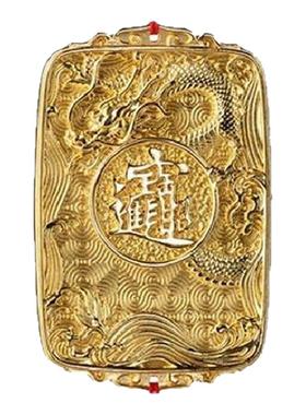 铜师傅黄铜中式挂件龙牌