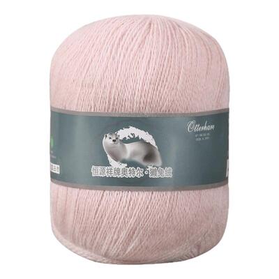 恒源祥獭兔毛线手工编织围巾