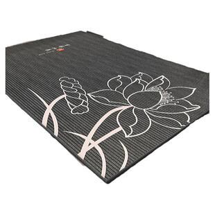 圈绒轻奢花卉入户门地垫新款进门门口脚垫高端防滑耐脏玄关蹭脚垫