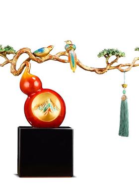 聚善缘精铜招财葫芦摆件乔迁礼品