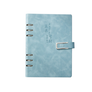 活页本可拆卸a5笔记本本子礼盒外壳定制可印logo简约b5记事本商务高颜值2022年新款a4会议记录本网红格子本