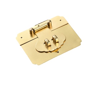 老式仿古樟木箱铜配件首饰礼品盒子小锁头搭牌扣箱牌复古家具锁子