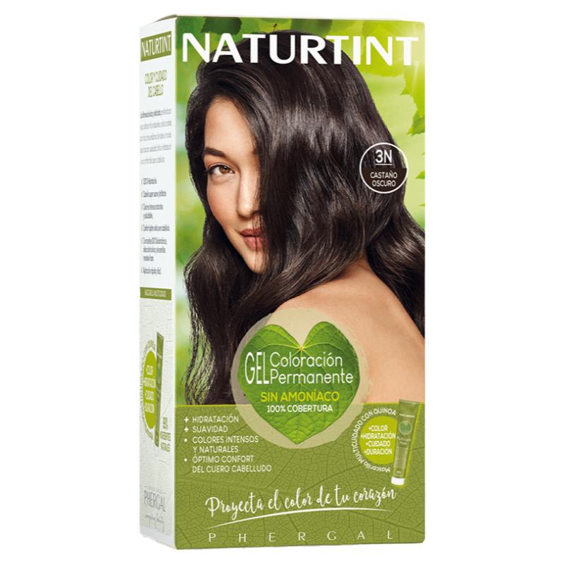 naturtint染发剂植物无刺激染发膏女黑蓝色纯黑茶色自己染流行色