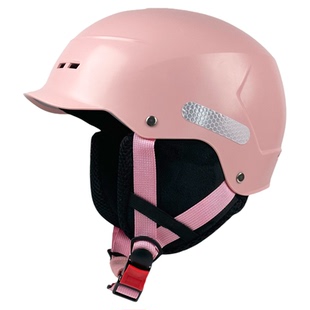 滑雪头盔抓绒保暖男女雪镜一体成人专业单双板透气防摔帽子装备