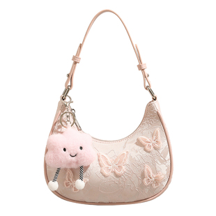 GUIMISIYU小众原创新月包包女2026新款通勤单肩包时尚月牙腋下包