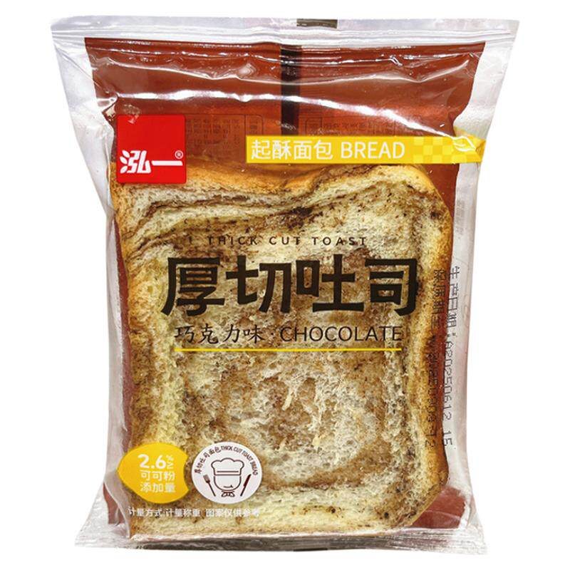 泓一厚切吐司面包巧克力味下午茶