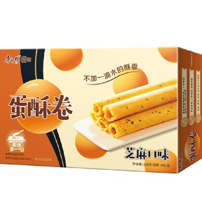康师傅3+2蛋酥卷芝麻味真材实料