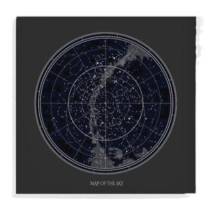 星图装饰画美式复古工业风卧室床头客厅玄关样板间轻奢高级感挂画