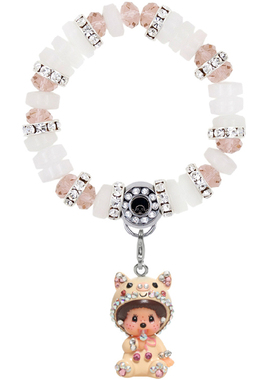 monchhichi萌趣趣曾称女吊坠手链