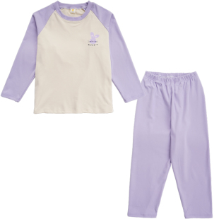 胖女童睡衣秋冬胖女孩家居服套装中大童加肥加大德绒两件套保暖衫