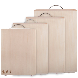 柳木菜板实木整木面板砧板长方形砧板大号厨房刀板案板家用切菜板