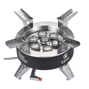 步林B18C户外七星灶炉头便携卡式炉具野营野炊防风气炉煤气猛火炉