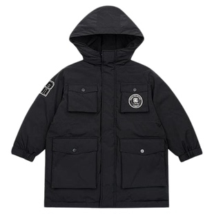 RBIGX瑞比克25冬儿童工装三防羽绒服男女童中长款外套加厚派克服