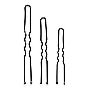 u型夹发夹盘发插针丸子头固定黑色u形夹发卡子头发大号小号加粗