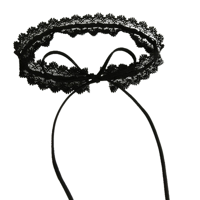 手作日韩原宿黑色蕾丝CHOKER项链