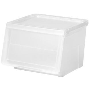 日本天马Tenma前开翻盖河马口收纳箱儿童玩具衣物零食整理储物箱