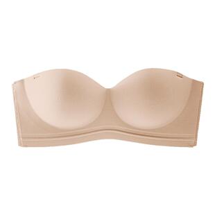 达芙妮一片式无痕聚拢内衣女无钢圈上托收副乳防滑美背排扣文胸