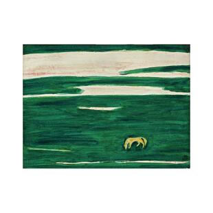 法式复古常玉马中古风客厅装饰画小众艺术画芯打印替换定制油画布