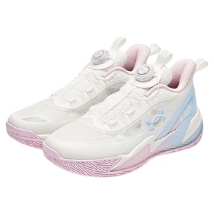 安德玛童鞋男女童篮球鞋大童舒适休闲旋钮BOA儿童透气运动跑步鞋