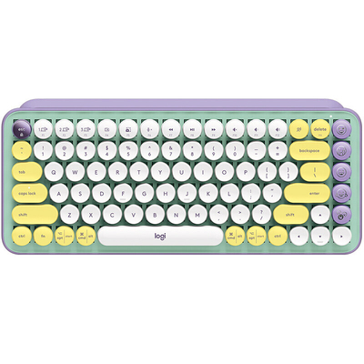 罗技泡泡系列POP KEYS无线键盘机械茶轴蓝牙办公高颜值笔记本电脑