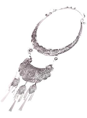 新款正品云南民族风苗族苗银项圈