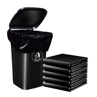 麦恩诗黑色大垃圾袋加厚家用平口