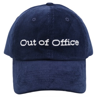 Katalogue OOO字母刺绣软顶灯芯绒棒球帽