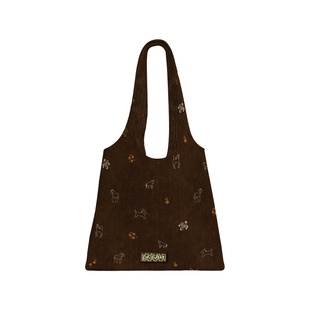 印你所想原创小马与花帆布包新年礼物秋冬上班通勤条纹百搭单肩袋