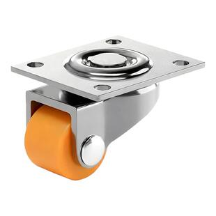 德国迷你万向轮小号轮子超静音橡胶滑轮移动底座微型脚轮新型滚轮