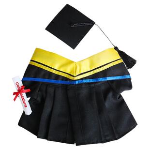 毕业公仔袍订造香港浸会大学HKBU同款博士帽学士服毛绒玩具订制