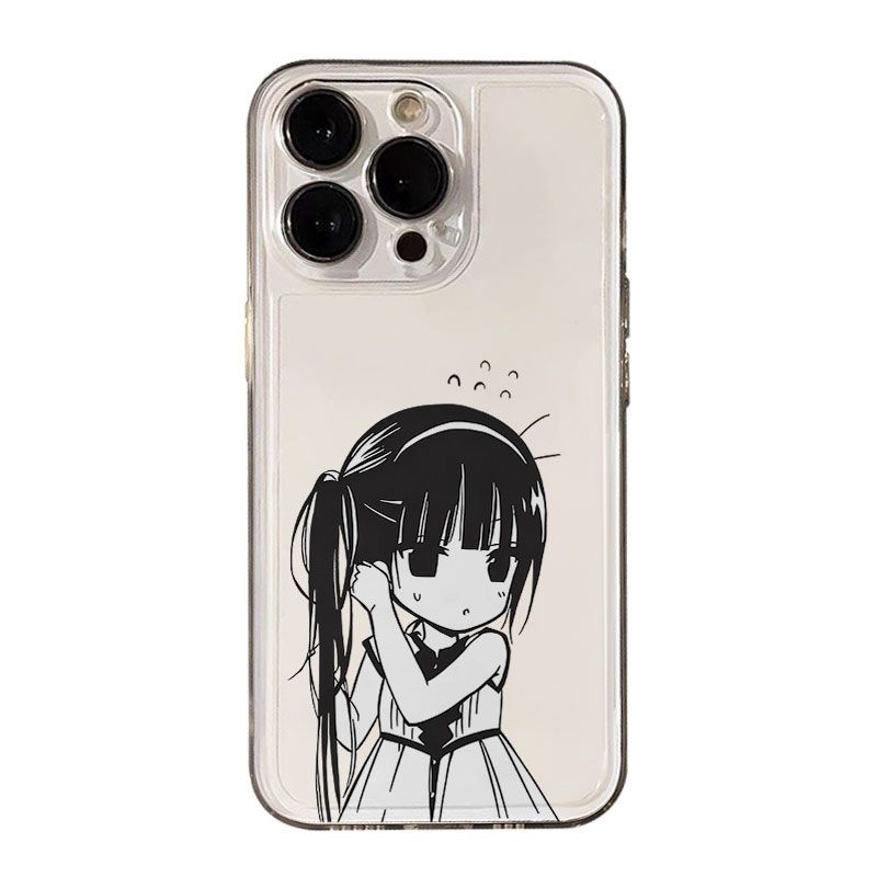 VIVOX300黑白狐妖x仆红米K90动漫OPPOFINDX9小众苹果12软13适用14PLUS透明iPhone16手机壳17ProMaxOPPORENO15