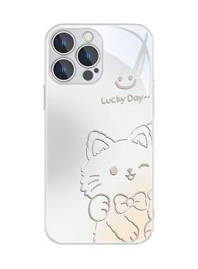 渐变线条猫咪小狗适用VIVO手机壳