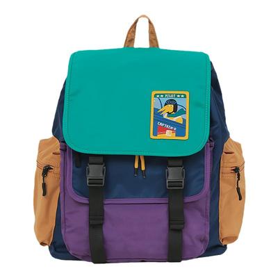 休闲日系撞色双肩包学生大容量