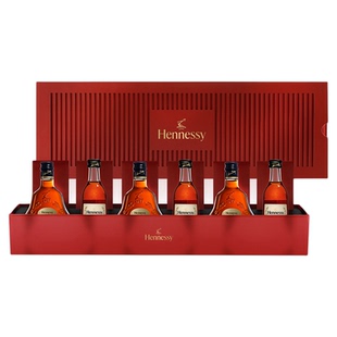 【官方直营】轩尼诗VSOP 50ml*3+XO 50ml*3干邑白兰地酒伴礼盒