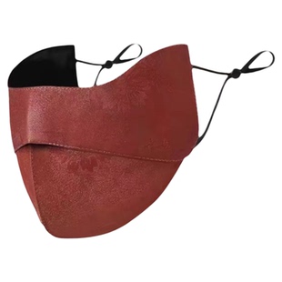 【桑蚕丝香云纱口罩】100桑蚕丝双面戴可水洗UPF50+立体面罩