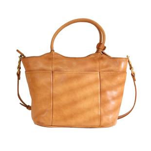 葱木 小众复古多分层 植鞣皮手提斜挎包包通勤托特包软皮菜篮子包