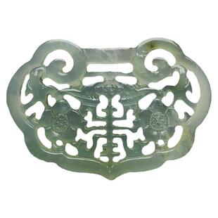 岫玉玉坠双面镂空龙凤吊坠天然玉石项链玉佩汉服腰配配饰车挂挂件