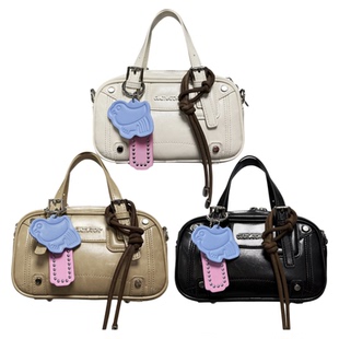 博物馆联名xCultivator原创百搭小众撞色手提斜挎保龄球包2025夏