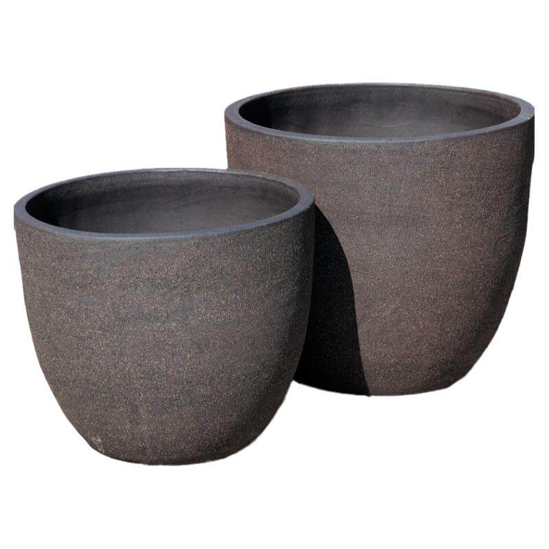 超大无釉粗陶罐果树蔬菜花盆大号绿植园林景观盆户外庭院大口径盆