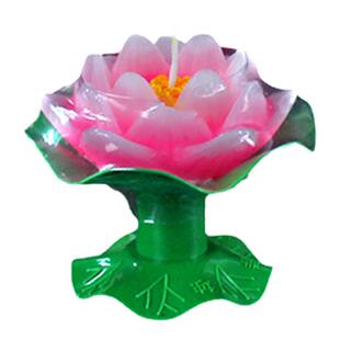 莲花蜡烛 荷花酥油灯灯家用4小时莲花灯