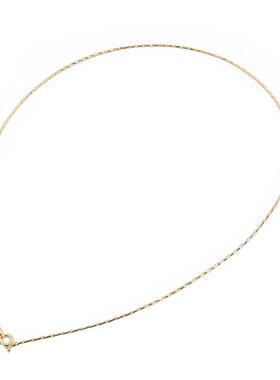 S925纯银细闪软项链项圈DIY进口单链锁骨链车花满天星颈圈链子