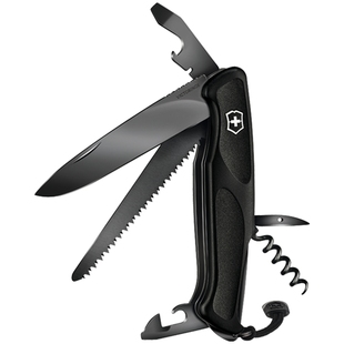 维氏瑞士军刀新骑士55黑玛瑙露营户外便携多功能军士折叠刀瑞士刀